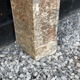 Louis XVI style fireplace in grey Ardennes marble, circa 1900.