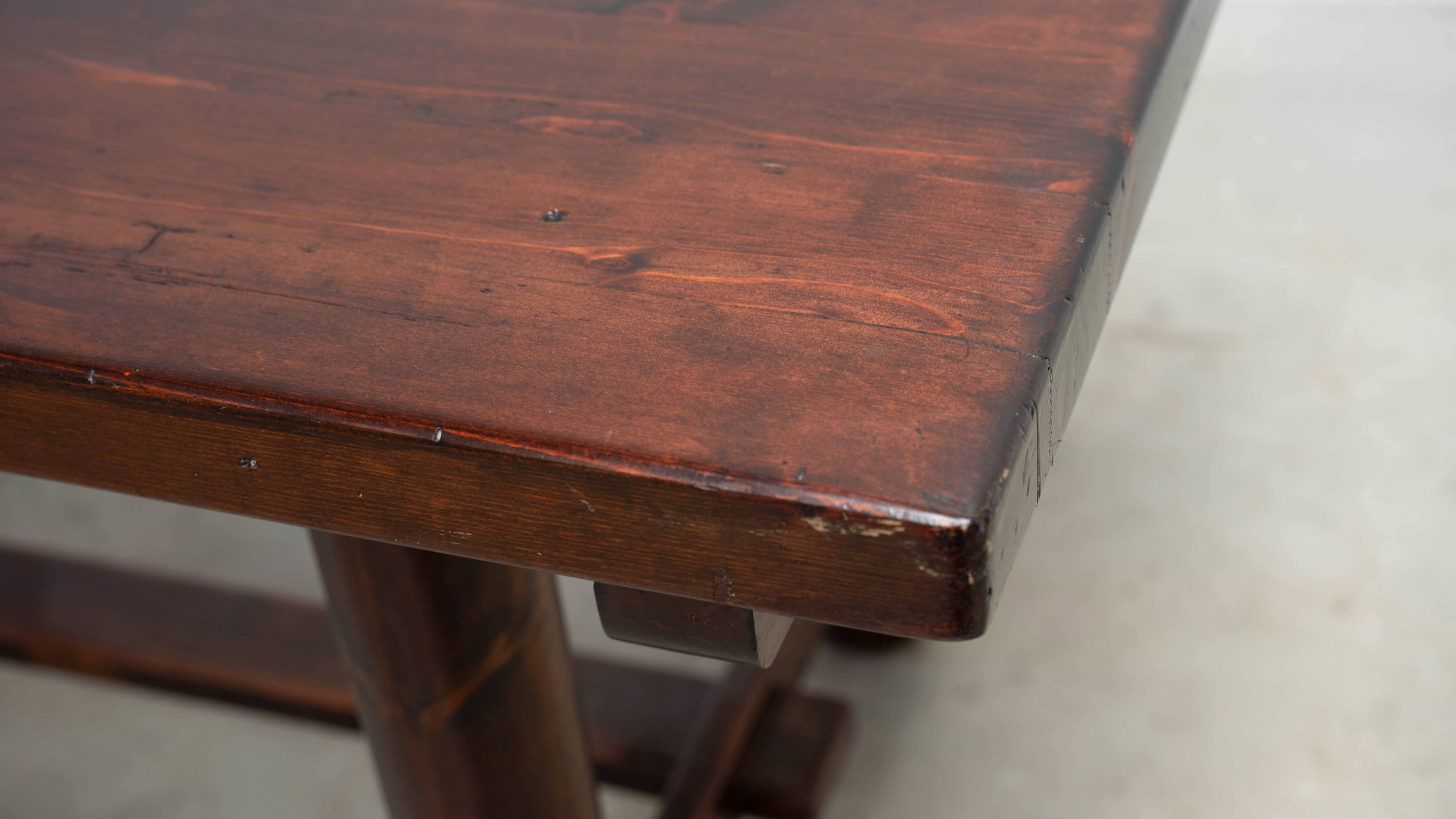 French oak dining table inspired by Georges Robert