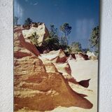Old “desert” photo on wood