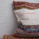 Handwoven cushion cover made from recycled cotton