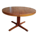 Vintage baumann round scandinavian table extendable a system