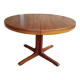 Vintage baumann round scandinavian table extendable a system