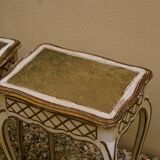 Pair of small tables 1900 in Louis xv style