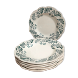 Set of 6 plates longchamps lilac model