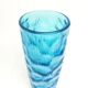 Okulus vase, mid-century modern, transparent glass, Ząbkowice, Poland, 1970s