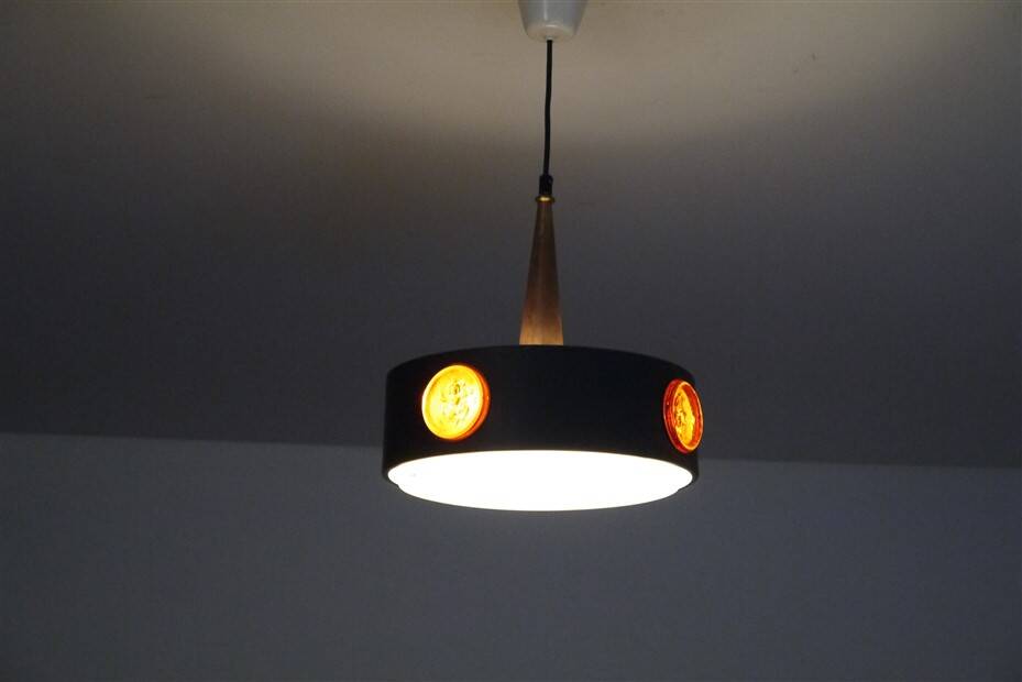 Swedish pendant lamp by Erik Hoglund 1970