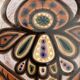 Ceramic dish enamelled by Jacques Poussines Sant Vicens 1950