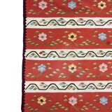 1950s Moldavian Kilim Runner Rug 96 x 200 cm