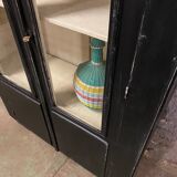Black patinated vintage library
