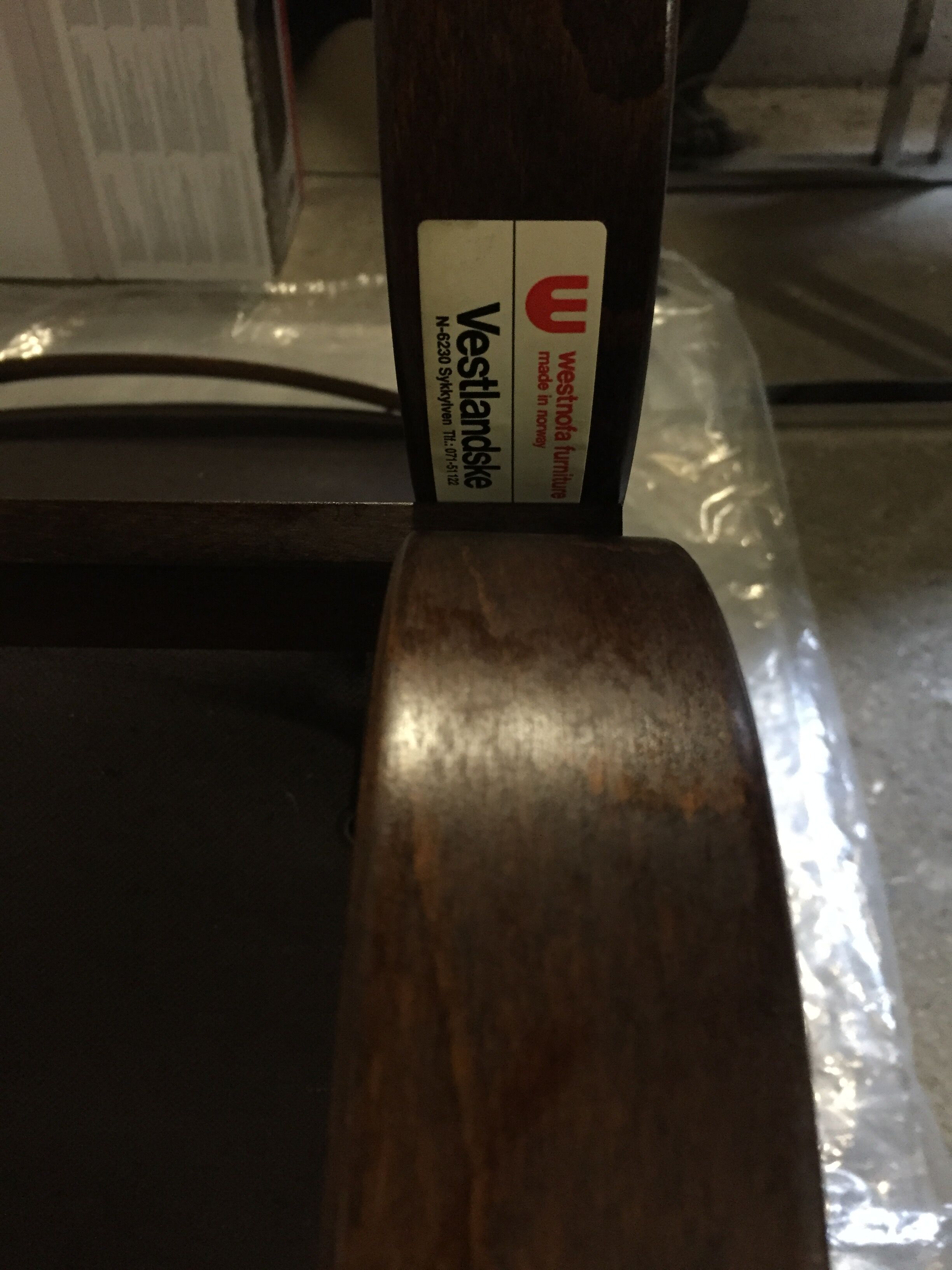 Armchair "siesta" leather wesnofa - 1960