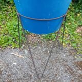Conical cauldron on foot tripod Eternit 1950
