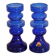 Paire de vases en verre pour Ingrid Glaser 1970