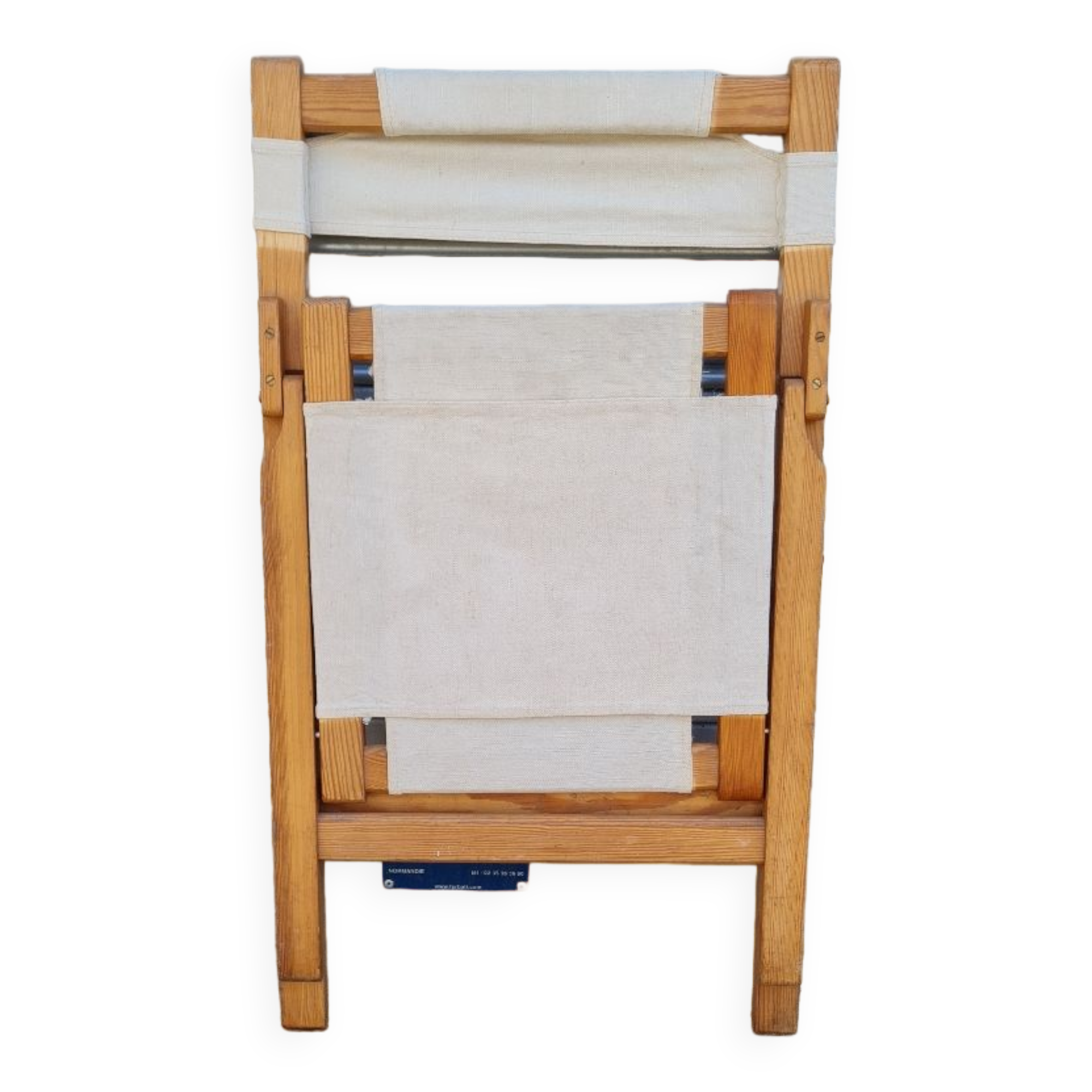 Folding chair in fabric and pine 1970
