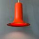 Vintage orange cone-shaped Raak suspension