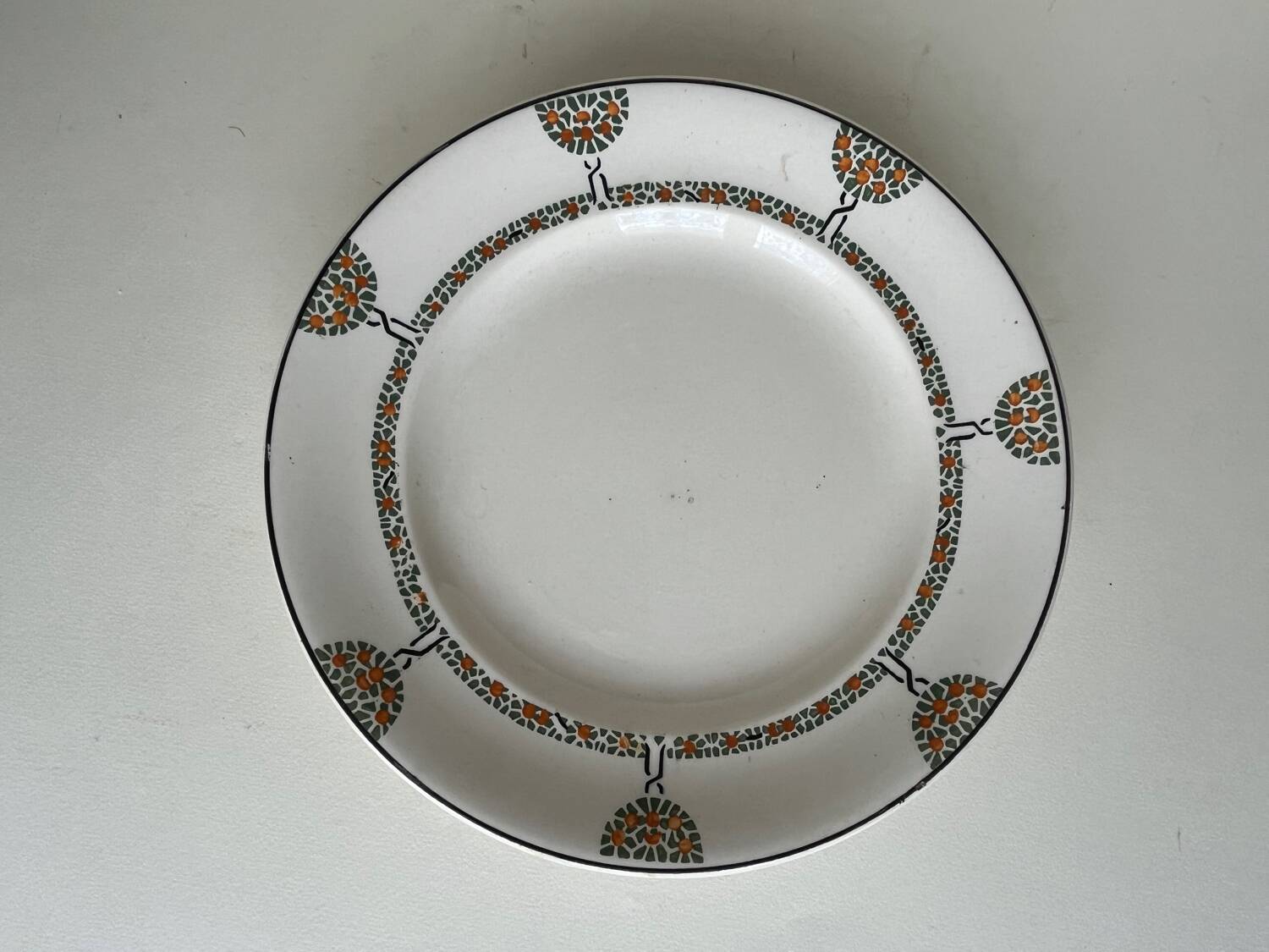 Art deco display in Longwy earthenware