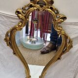 Miroir bois doré Louis XV (71×41cm)