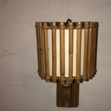 Vintage rattan wall lamp