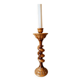 Wooden candle holder