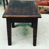 Old coffee table in chestnut
