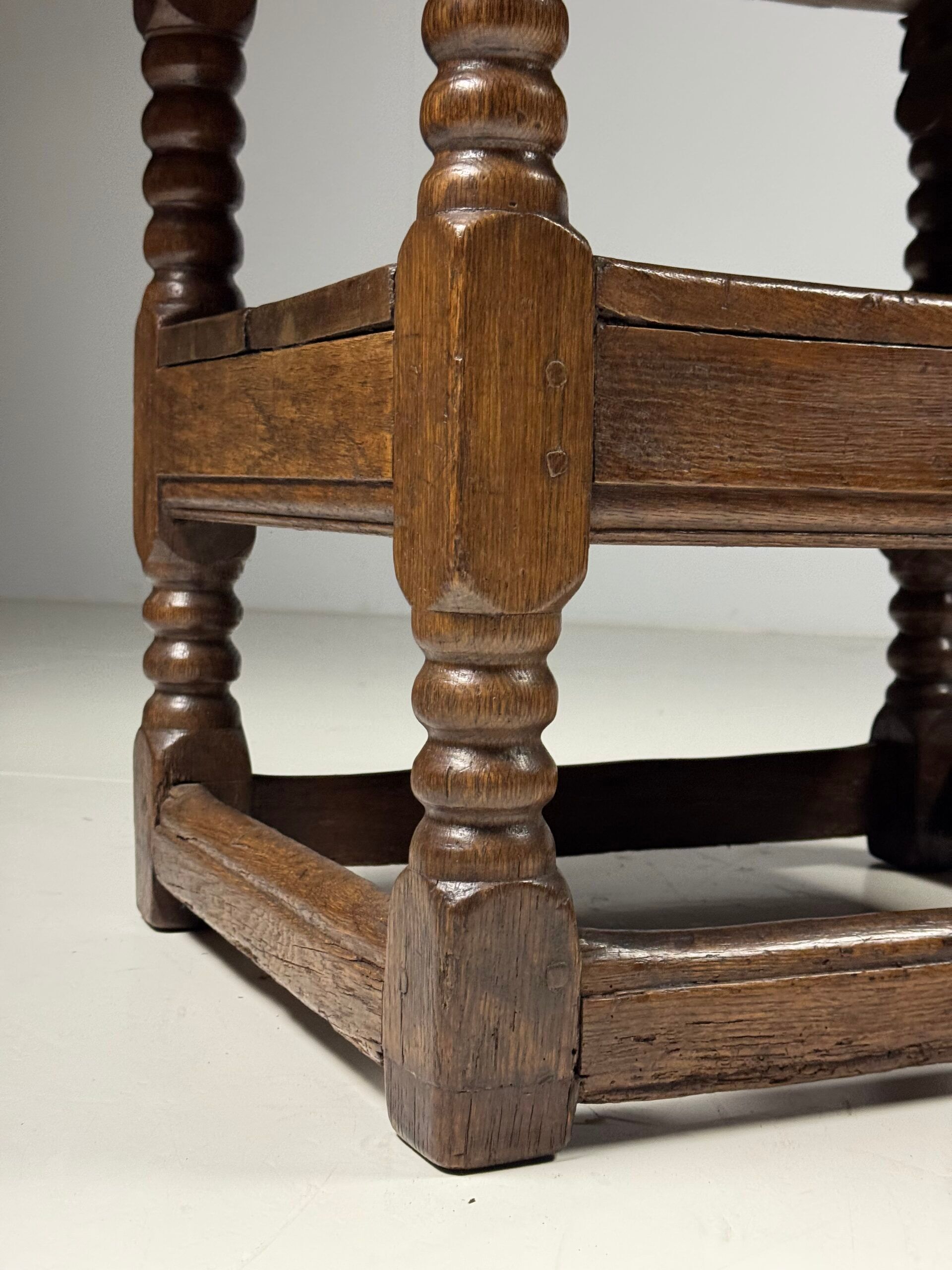English monk chair table oak 18th century