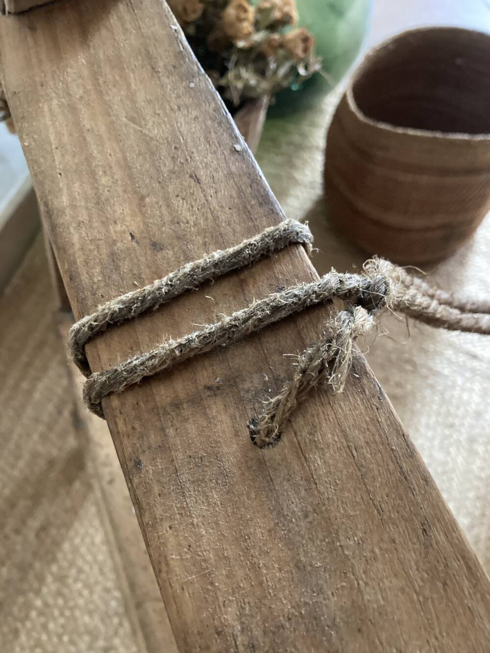 Antique wooden painter's stepladder