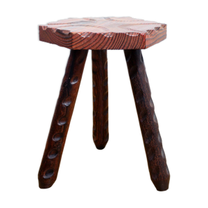 tabouret en bois massif