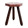 Old solid wood stool