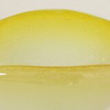 Bowl in the shape of a shell made of pulegoso Murano glass, Italy, 1960s.