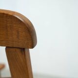 Set of two oak lounge chairs