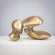 Abstract biomorphic bronze sculpture by Felix van de Beek, Netherlands, 1980s