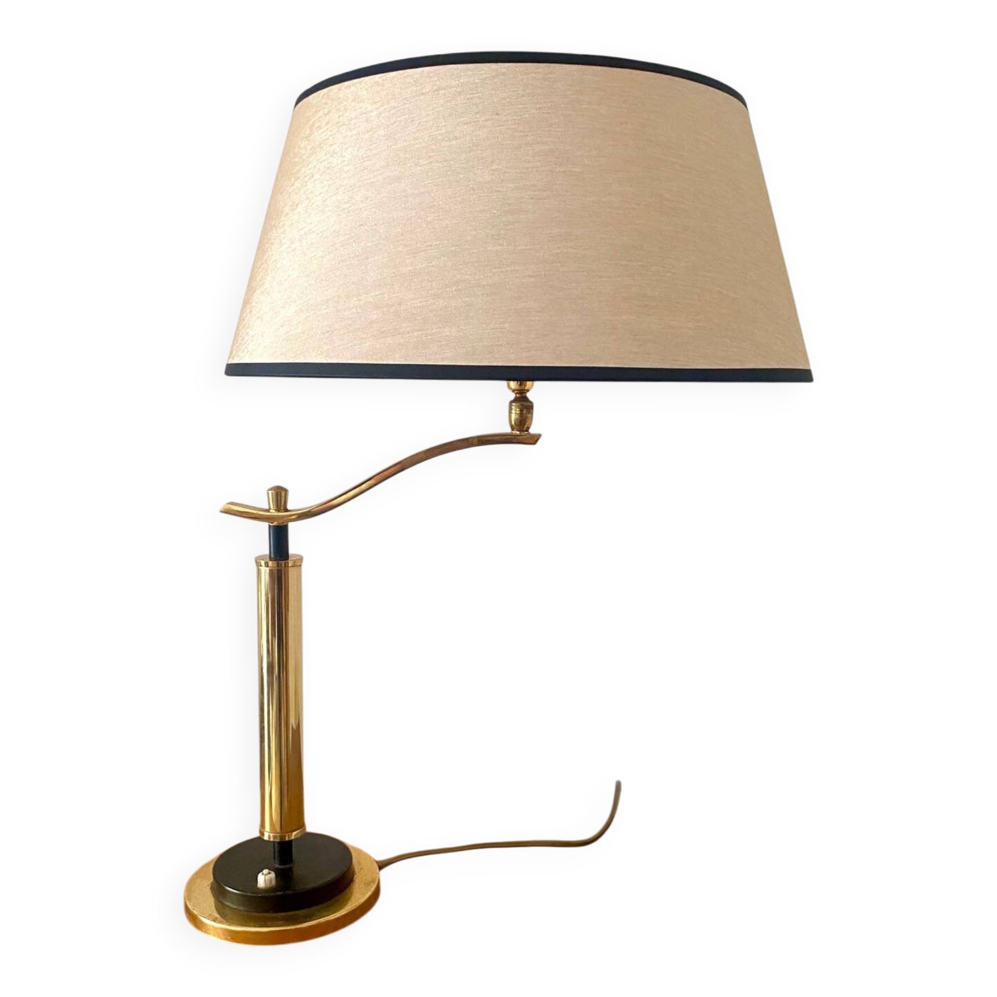Brass desk lamp, 1950-1960
