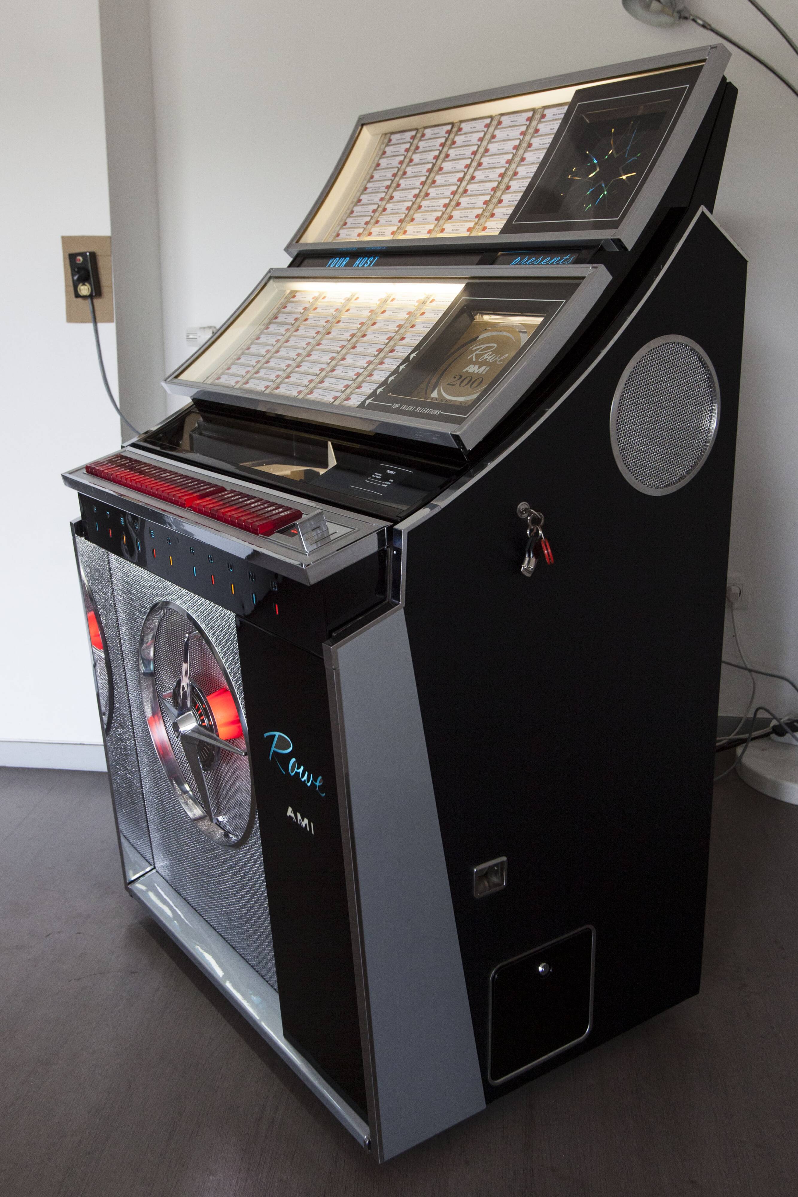 Jukebox Rowe friend from 1963 model "Jal" capa 100 vinyls pop, rock, metal compilation from 1950 to 1990