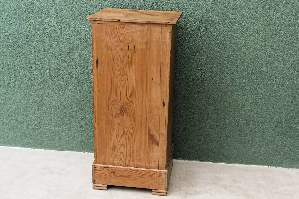 Pitch pine bedside table