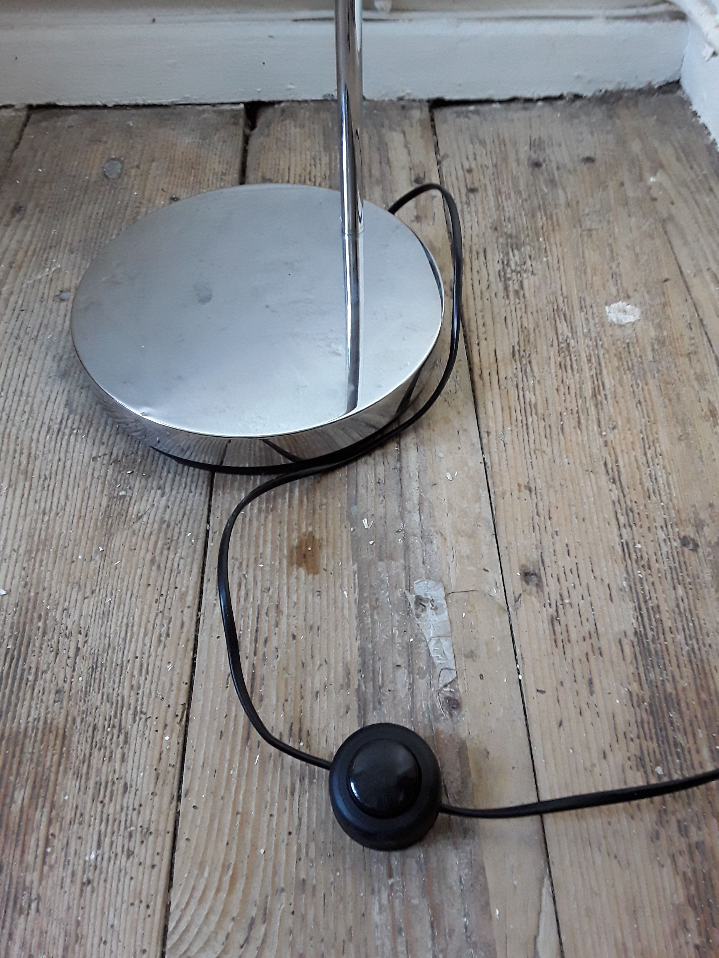 Vintage chrome lamppost