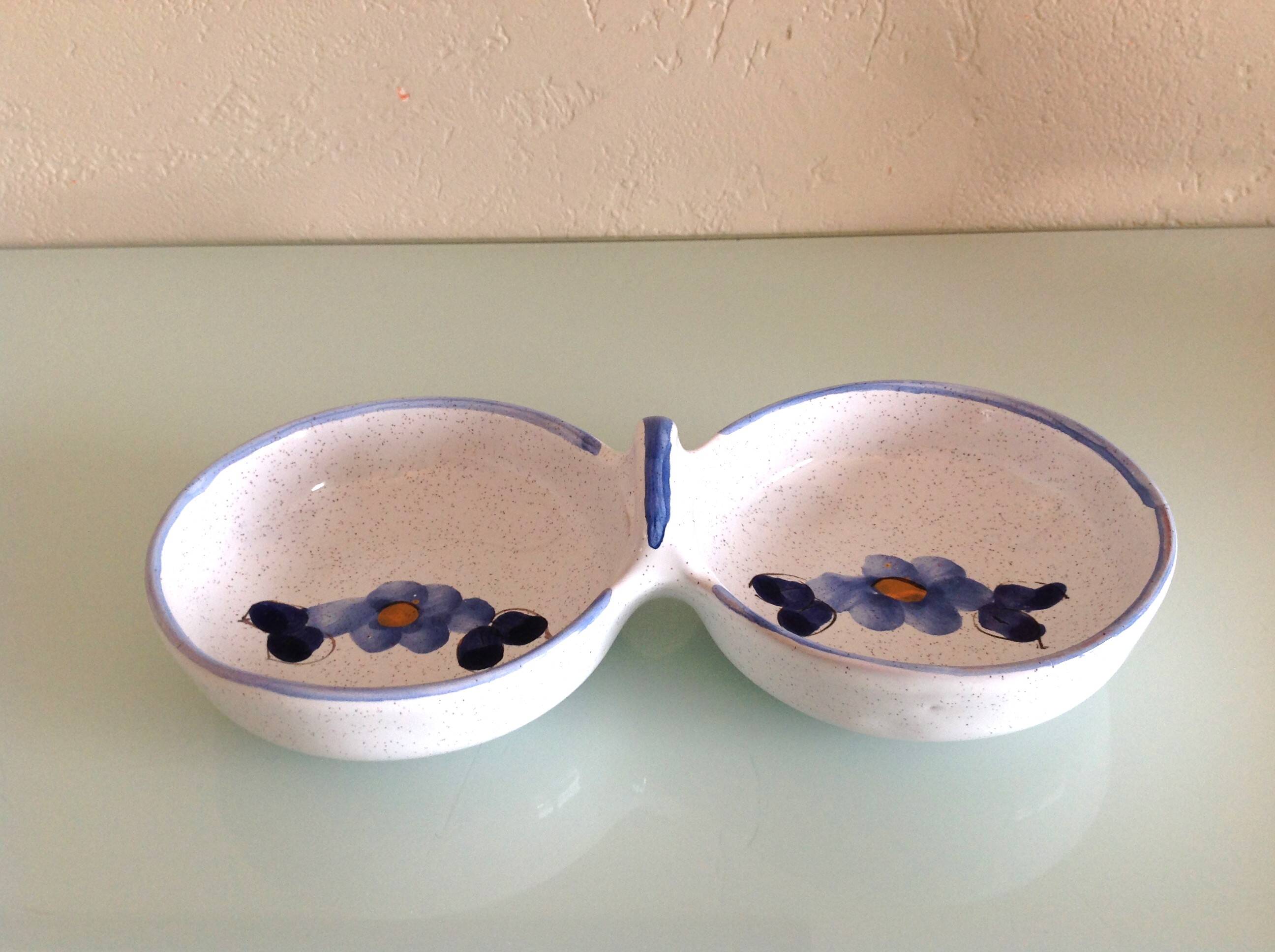 Vallauris ceramic empty pocket cup / vintage 70s