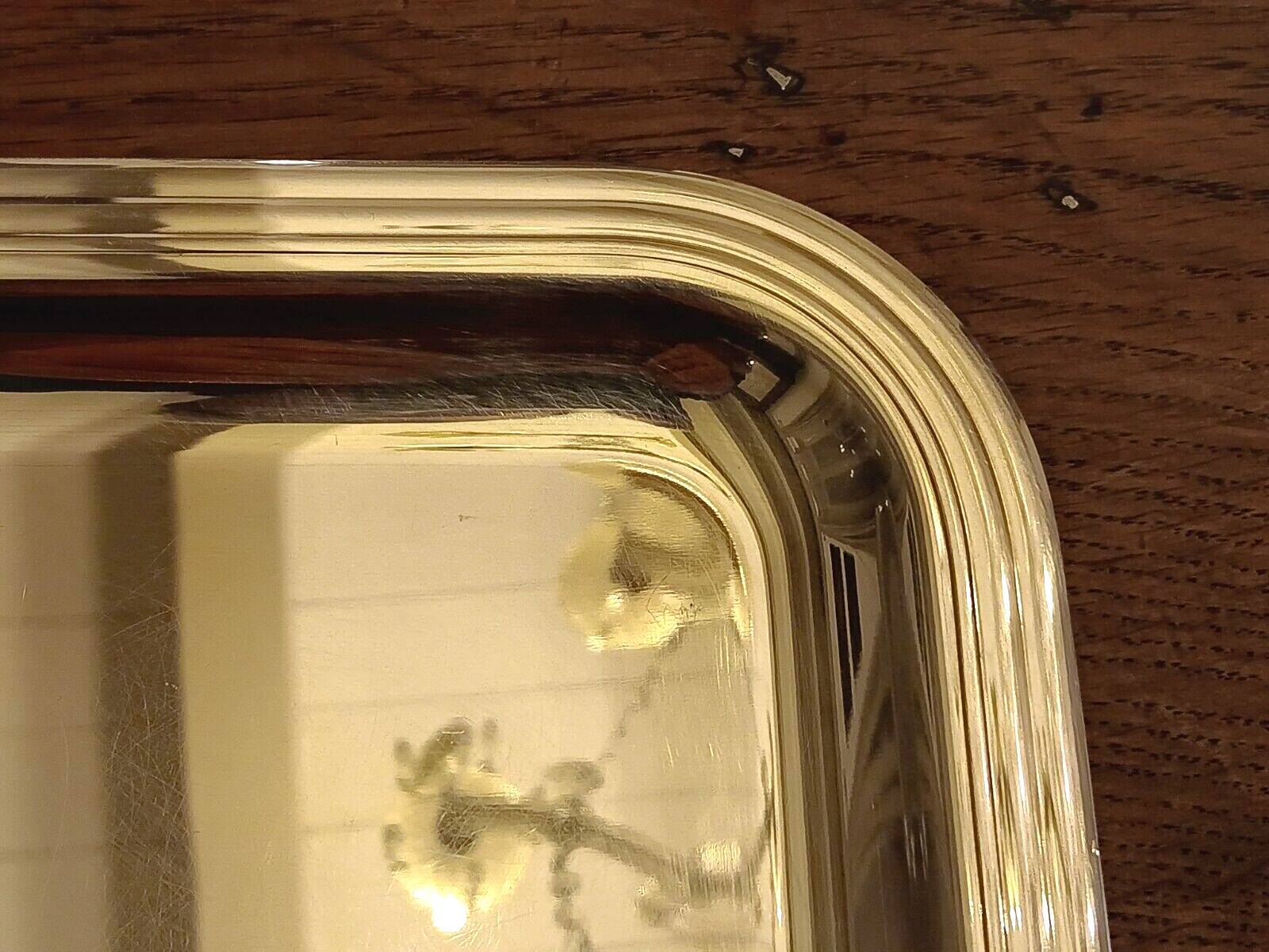 Christofle silver metal tray Albi model