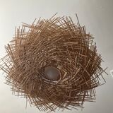 Natural rattan nest suspension
