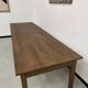 Table de ferme "Dark Brown" en chêne massif 300 X 90 cm