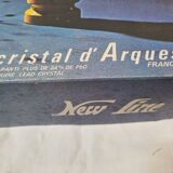 6 verres cristal, modèle New Line, 1980