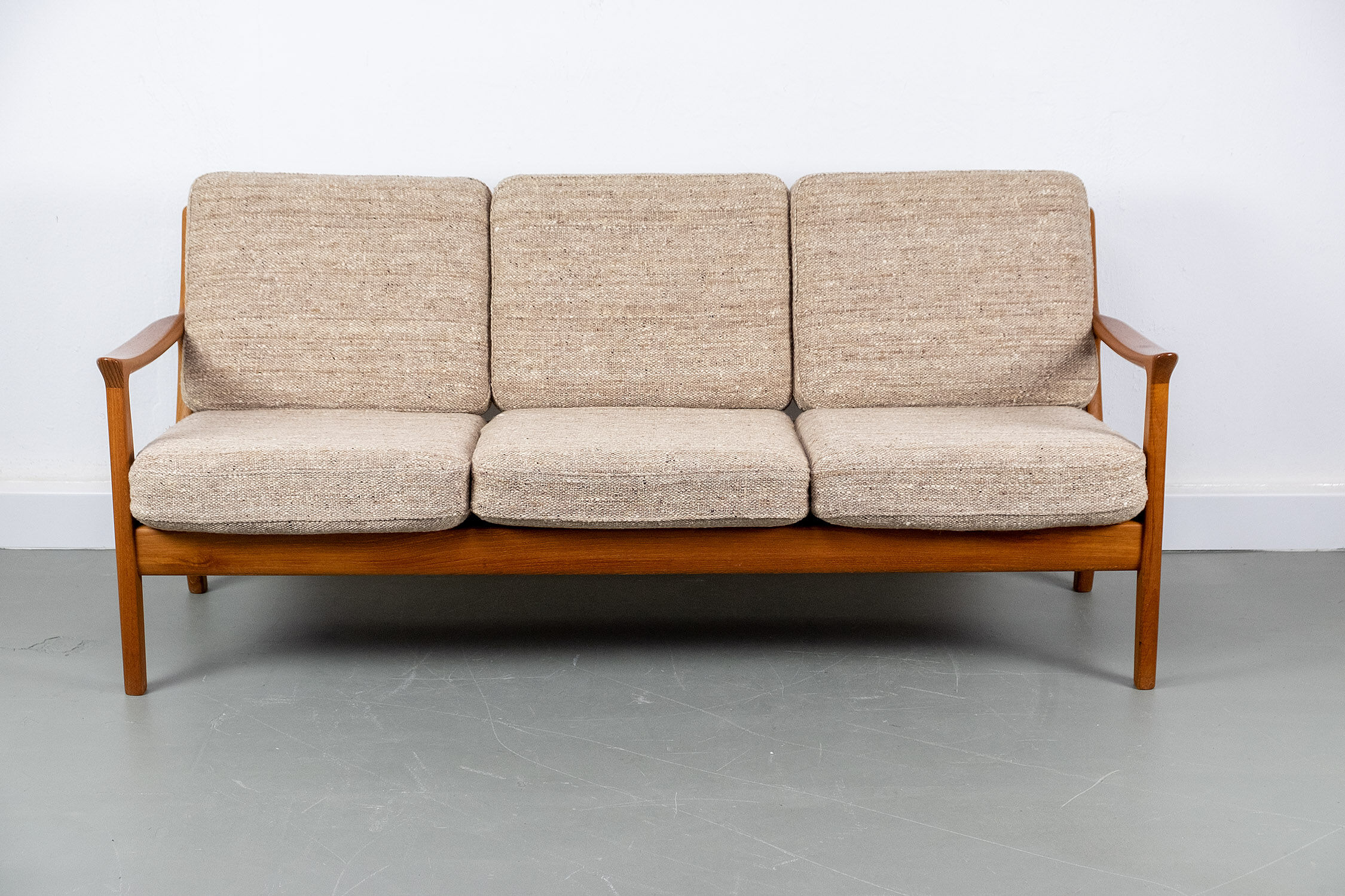 Vintage Teak 3 Seater Sofa by Juul Kristensen, 1960