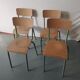 Chaise d'école vintage adulte