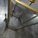 Old lantern vestibule bronze style Louis XVI glasses beveled 6-sided