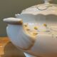 Soupière en porcelaine fine « Laurent », fabrication Italienne