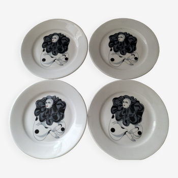Set of 4 plates collection pilliuyt pierrot