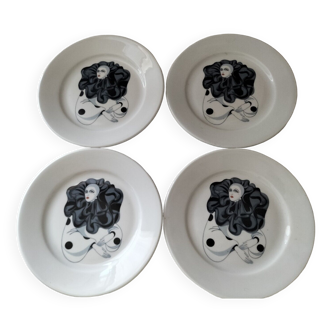 Set of 4 plates collection pilliuyt pierrot