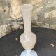 Soliflore vase in pink beige opaline and white base vintage and design