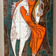 Large ceramic wall panel from the 1960s.