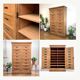 Notary cabinet in solid raw oak, 1920