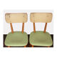 Pair of vintage wooden chairs for manufacturer Ton, 1960