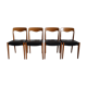 Set of 4 chairs salon by Niels O Möller No. 71 Denmark